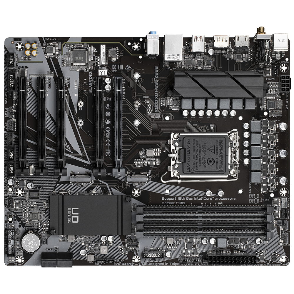 Bekijk afbeelding 2 van Gigabyte 1700 B660 DS3H AX DDR4 - 2xM.2/DP/HDMI/ATX
